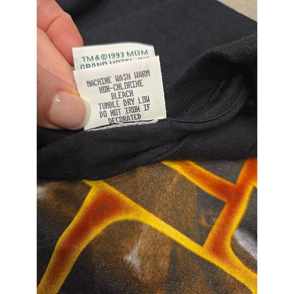 Mike Tyson He's Back Black T-Shirt MGM Grand August 1995 Fight Deadstock Boxing - Picture 6 of 8